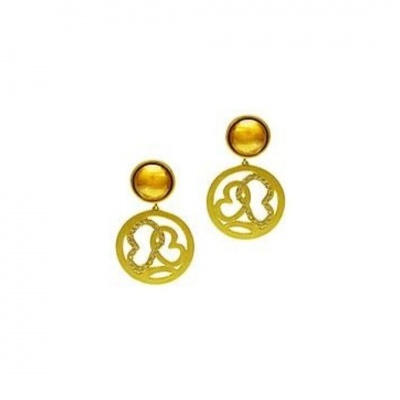 Brincos Prata Dourada