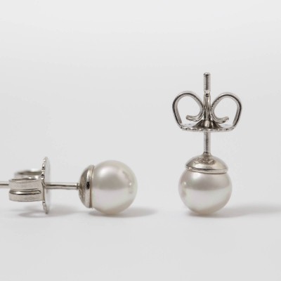 Brincos Prata e Pérolas