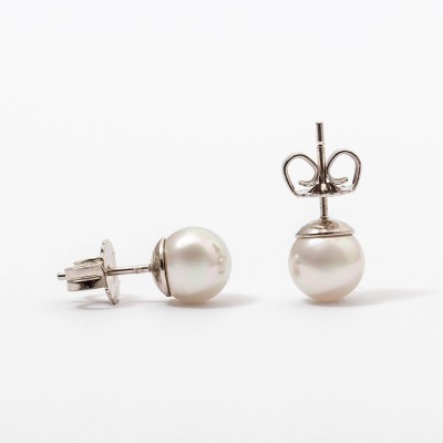 Brincos Prata e Pérolas