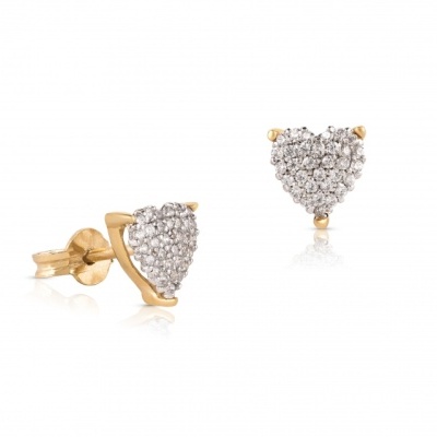 Brincos Ouro 19,2k + Zirconias