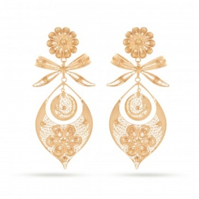 Brincos Prata Dourada