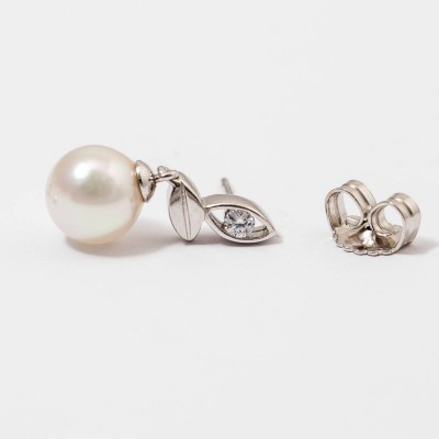 Brincos Prata, Pérolas e Zircónia