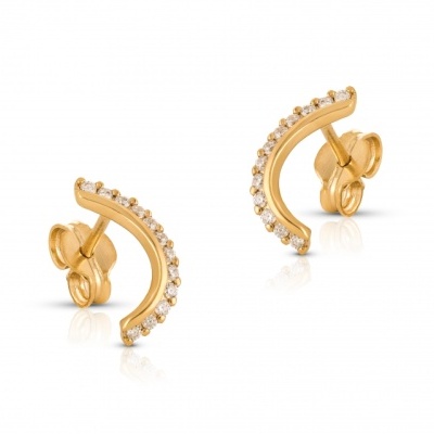 Brincos Ouro 19,2k + Zirconias