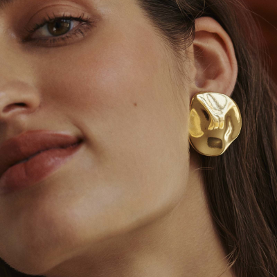 Brincos Prata Dourada