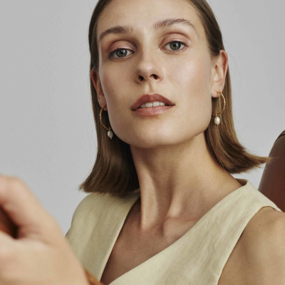 Brincos Prata Dourada