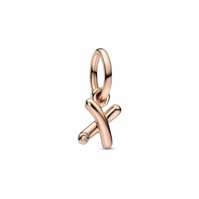 Conta Pandora Rose - Letra X