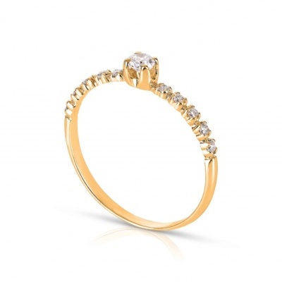 Anel Ouro 19,2k + Zirconias