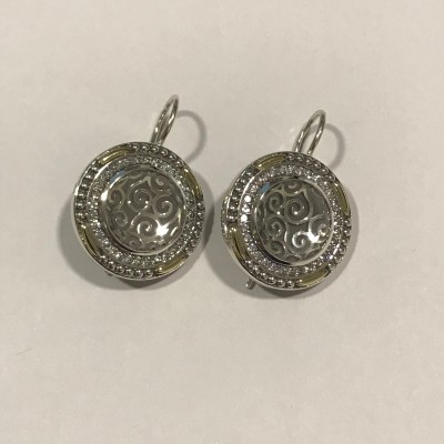 Brincos LEAF Prata e Ouro