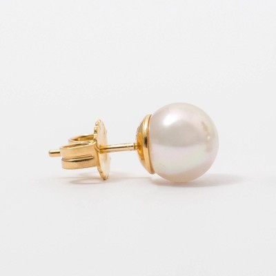 Brincos Prata Dourada e Pérolas