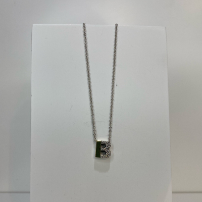 Colar Leaf Prata e Ouro