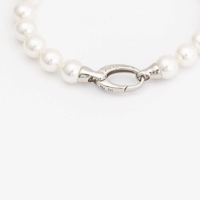 Pulseira Prata e Pérolas