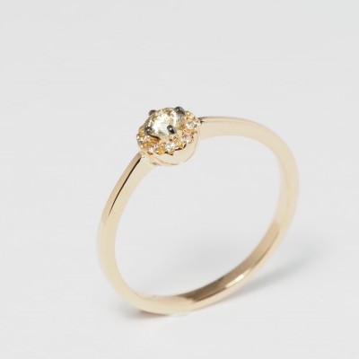 Anel Ouro 19,2 kl e Diamantes