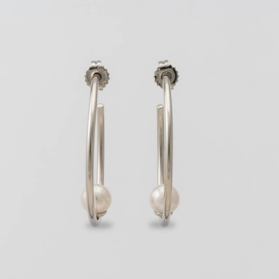 Argolas Prata e Pérola