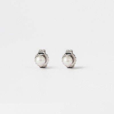 Brincos Prata e Pérolas