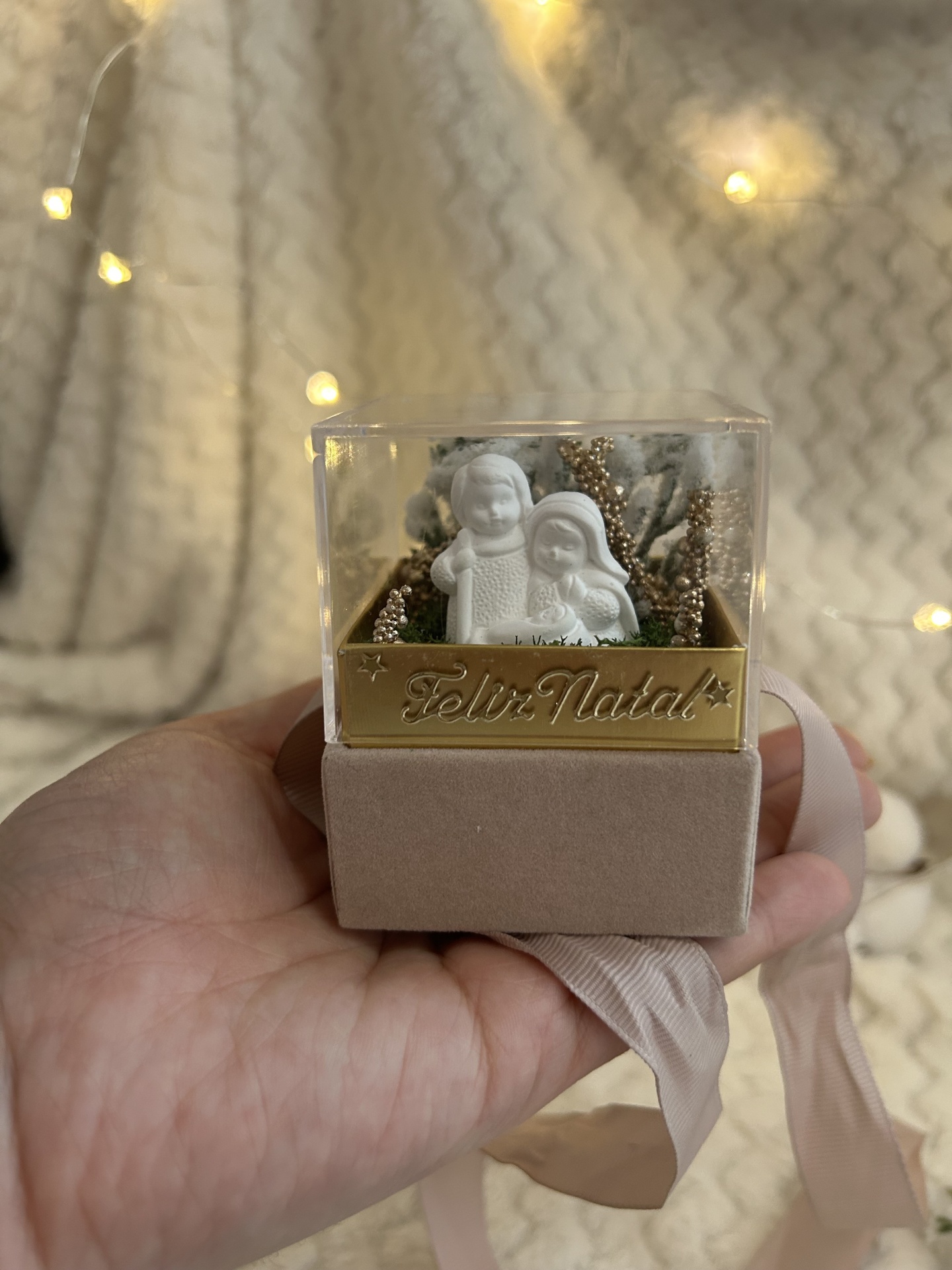 MINI PRESÉPIO CAIXA CARTÃO