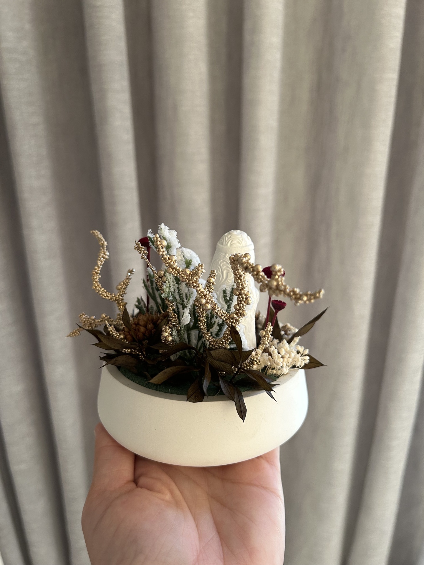 MINI PRESÉPIO BASE CERÂMICA