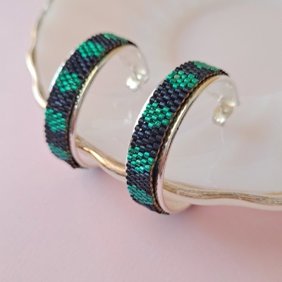 Brincos Argolas Corações