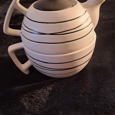 Conjunto de chávena e bule de chá / Set of cup and teapot
