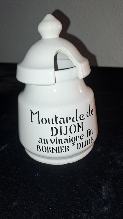 Recipiente original para mostarda de Dijon / Original container for mustard from Dijon