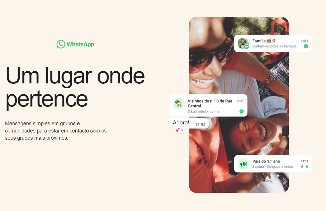 Comunidade Whatsapp já disponível