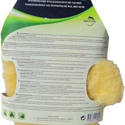 Luva de Lavagem em Lá Sintetica