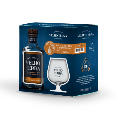 Gift Pack - Aguardente Velho Terra de Pêra de S.Bartolomeu com copo