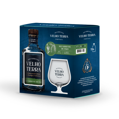 Gift Pack - Aguardente Velho Terra de Figo com copo