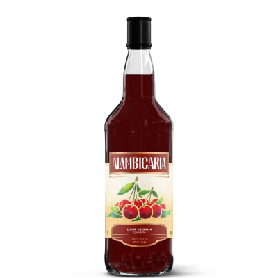 Alambicaria - Licor de Ginja com fruto - 1Lt