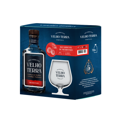 Gift Pack - Aguardente Velho Terra de Medronho com copo