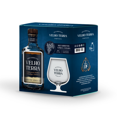 Gift Pack - Aguardente Velho Terra Vínica com copo