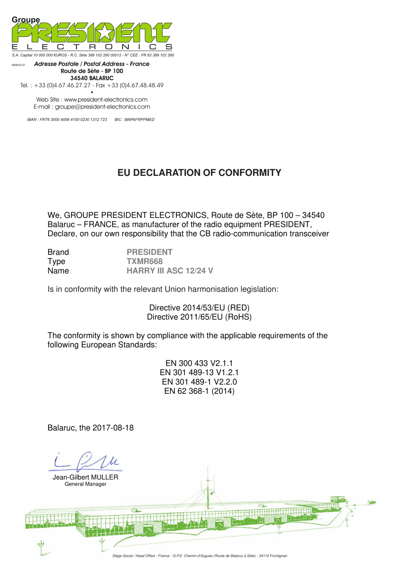 Declara&ccedil;&atilde;o de Conformidade UE