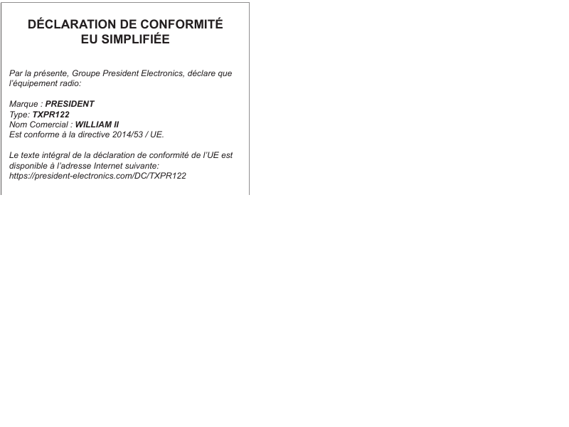 Certificado de Conformidade UE