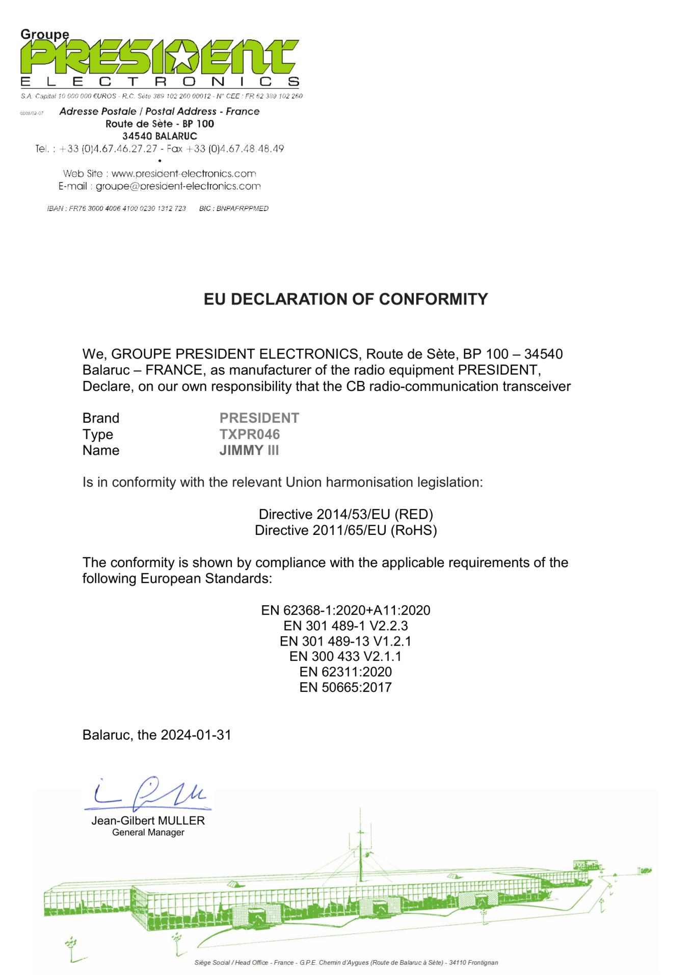 Declara&ccedil;&atilde;o Conformidade UE