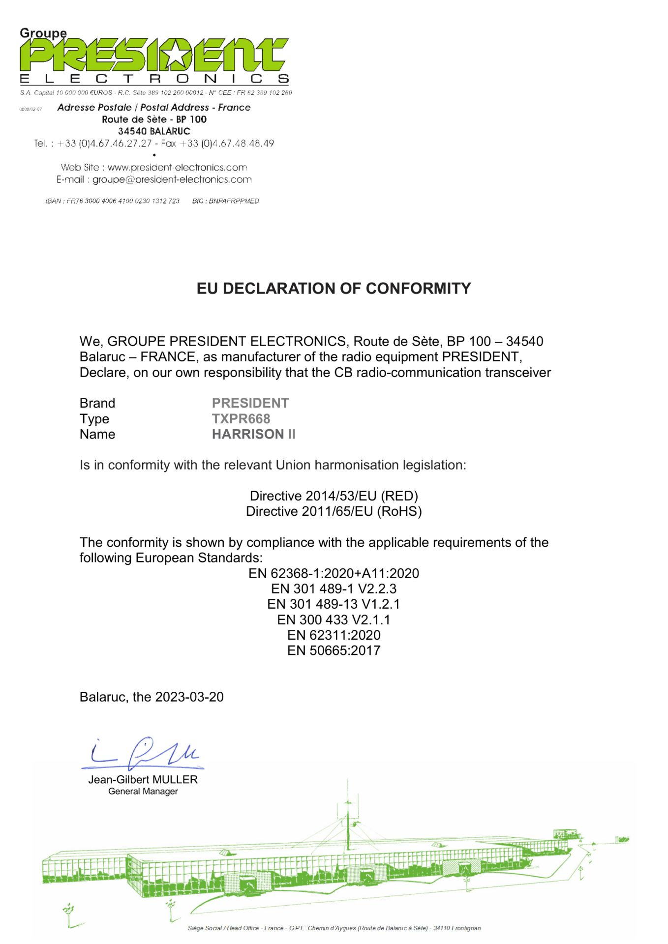 Declara&ccedil;&atilde;o Cnformidade UE
