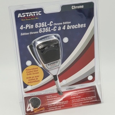 Microfone de Mão Dinámico ASTATIC 636L-C E ASTATIC RD104E-4B  | 4 Pinos