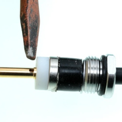 Conector Tipo N  Macho Cabo RG-58/142/223/AIRBORN-5/AIRCEL-5 (Gold Contact)  UG-536TA Pinos Made in Germany