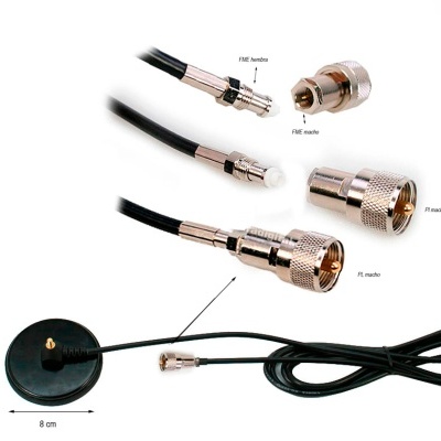 Antena Móvel Dual Banda 144/430Mhz  NAGOYA S-76P | S-45P | S-80P | UT-72 SMA | UT-308UV SMA, SP-80P