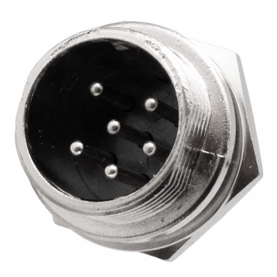 Fichas de Microfone Macho - Cabo 4/5/6/8 Polos