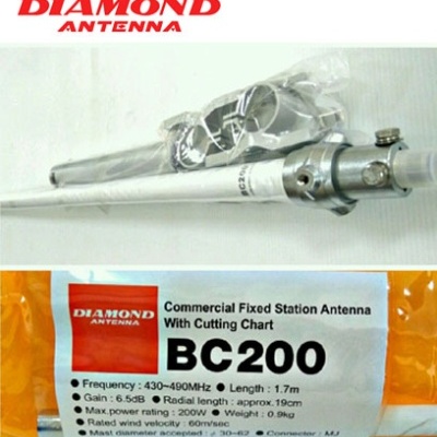 Antena Base Monobanda UHF  DIAMOND  BC-200 PL e BC-200N