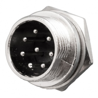 Fichas de Microfone Macho - Cabo 4/5/6/8 Polos