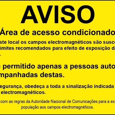 Sinalética Para Antenas GSM/LTE/FM - KIT 6 Placas