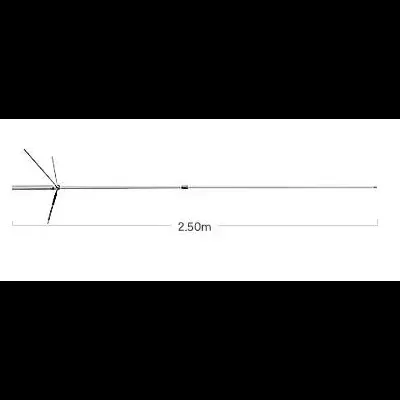 Antena Base Fibra Tribanda  50Mhz | 144 | 430 DIAMOND V2000 PL
