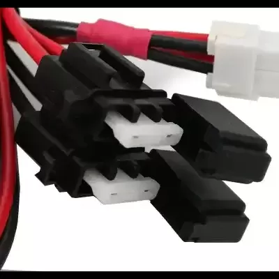 Cabo de alimentação  YAESU - Com 2x Fusível 4 Pinos   + Conector 4 Pinos  13.8V/24V  DC