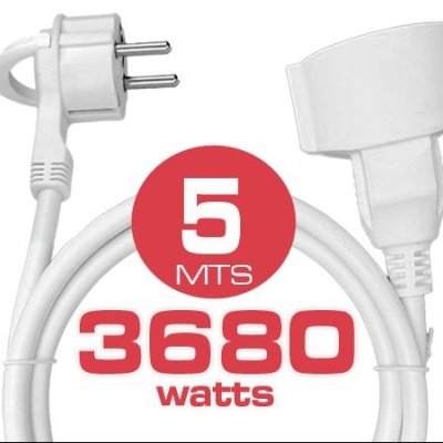 Cabo de extensão M/F Shuko com pega 220V 16A (1.5/3/5Mts)