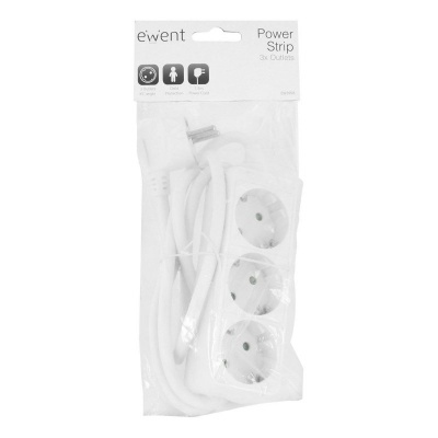 Régua / Extensão Alimentação Ewent Ew3958 Power strip 3 tiros Branco