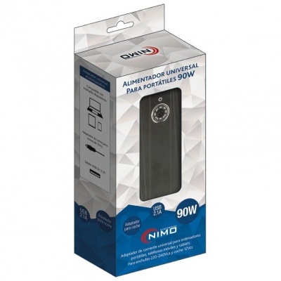 Alimentador Ac/Dc  Universal  90W 15V-24V 1XUSB ENTRADA 110-240VAC E 12-24VDC ISQUEIRO ALM268 por Nimo