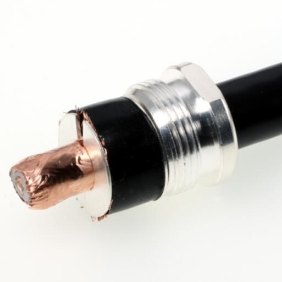 Conector Tipo N  Macho Cabo LMR-400 / RG-213 - Ref N-AIR  2  Pinos Made in Germany (Corpo Robusto)