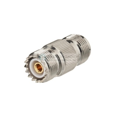Adaptadora PL 259 UHF Fêmea  | Tipo N  Fêmea -Teflon HQ Dourada