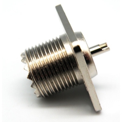 Conector Fêmea Painel  PL 259 UHF - Baquelite