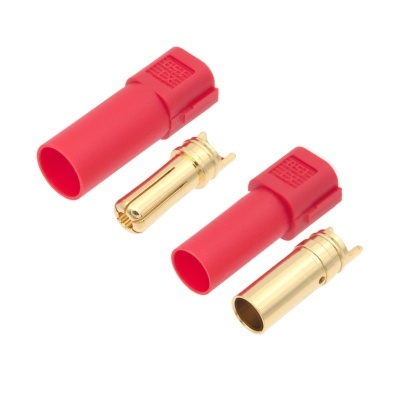 CONECTOR DC MACHO e FÊMEA KIT 2 Pcs XT-150 60/150 Amperes Vermelho/Preto